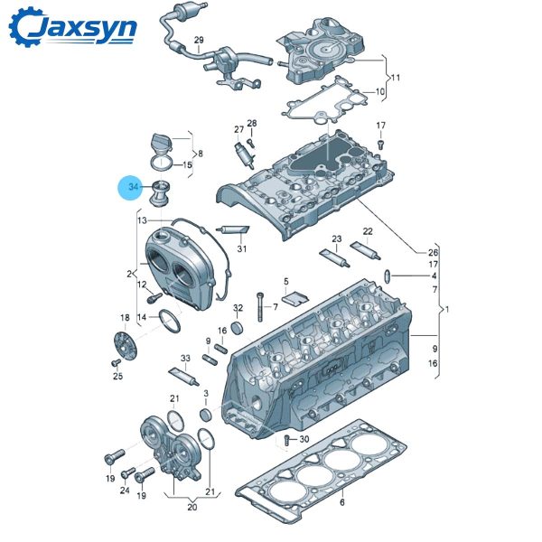 Oil filler pipe 4M0115301F