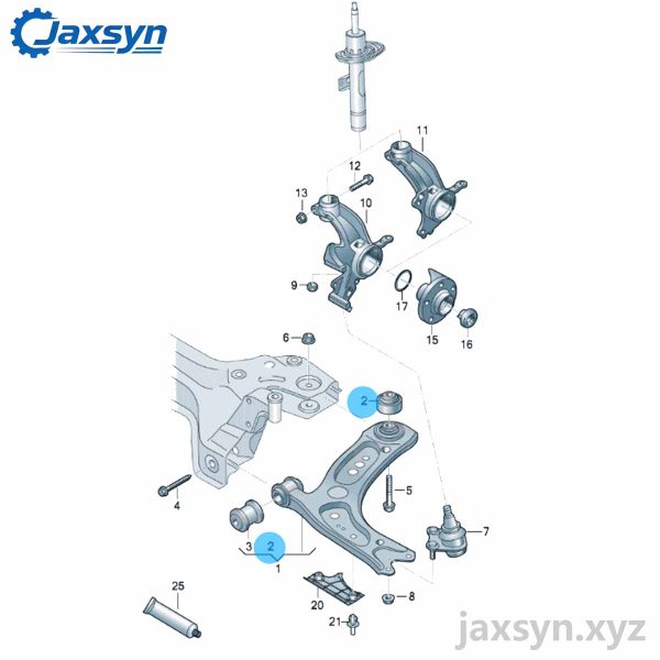 Control Arm Bushing 1J0407181